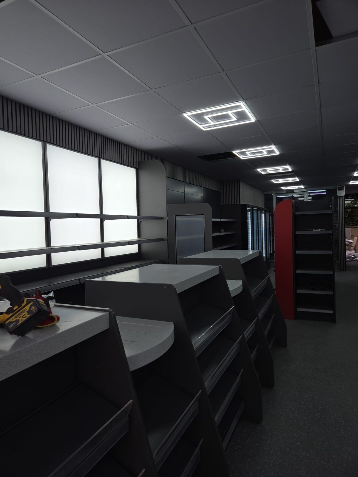 Cold Air shop fit-out in progress
